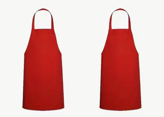 Polyester Apron - Red Adult One Size
