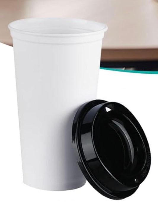 Hot Cup - White & Black - 450ml