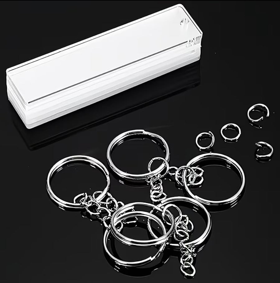 Acrylic Rectangular Keyring & Chain