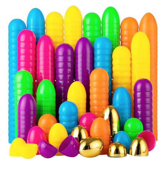 10 Pack x 2.3 Inch Plastic Fillable Eggs