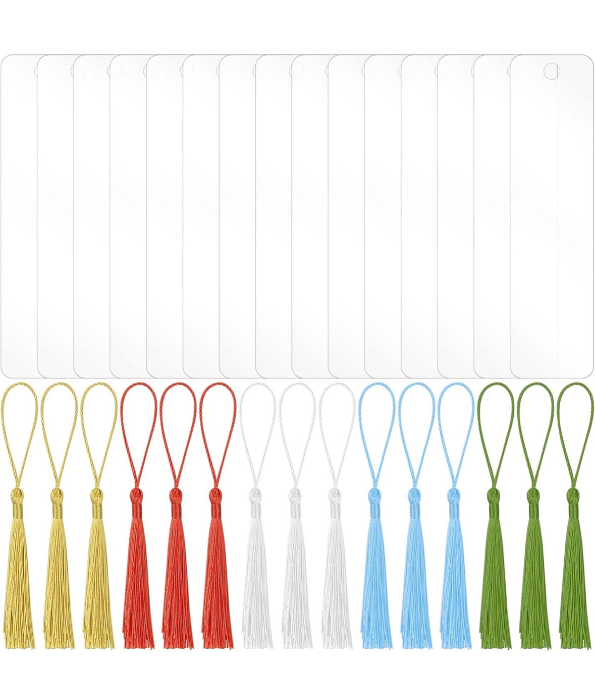 Bookmark Clear Acrylic with Tassel
