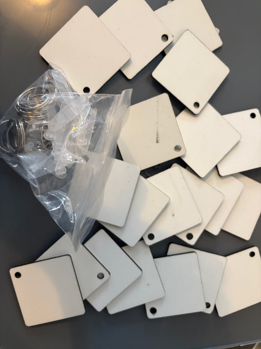 Square Sublimation Keyring