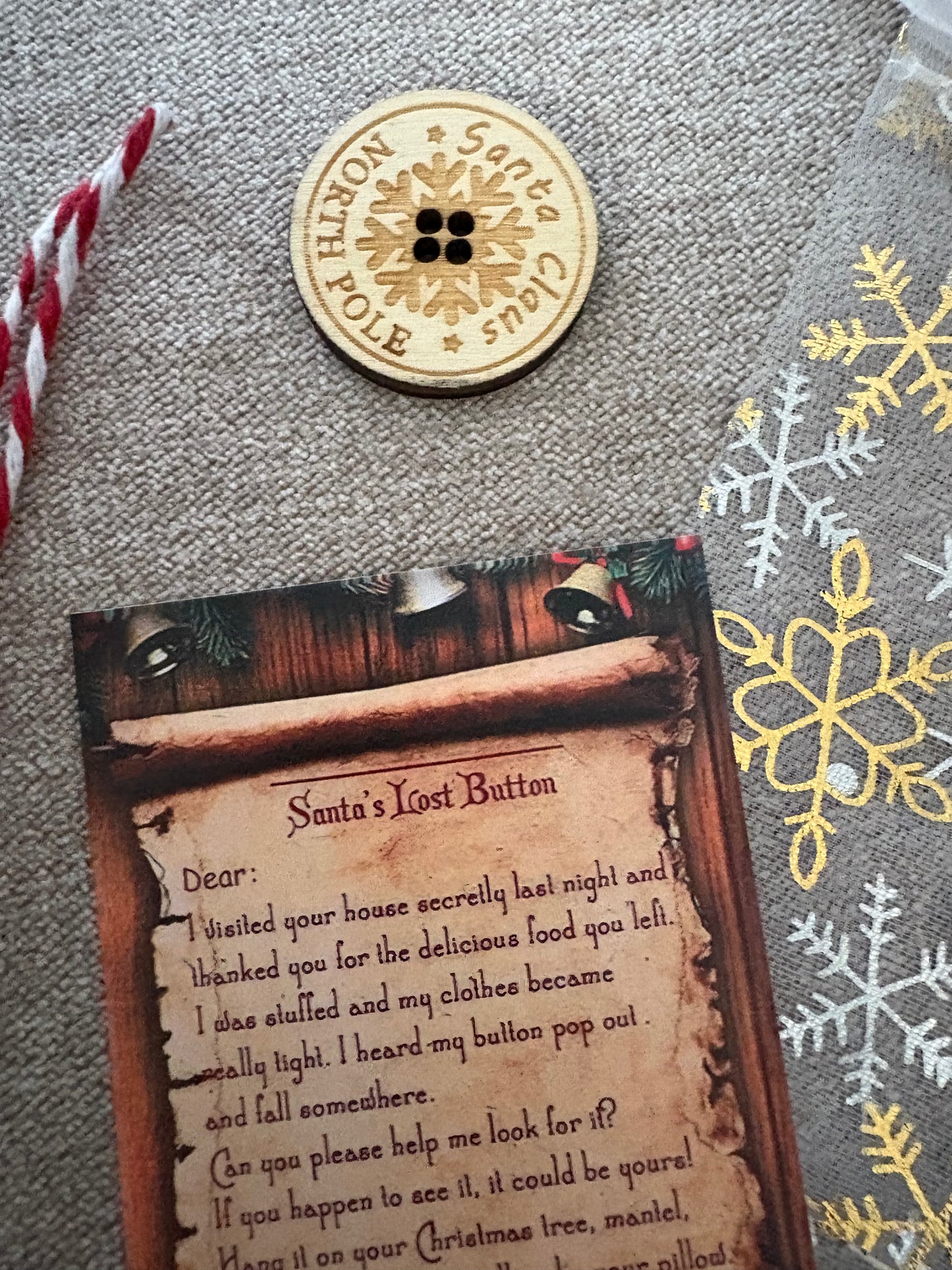Santas Lost Button Gift Set