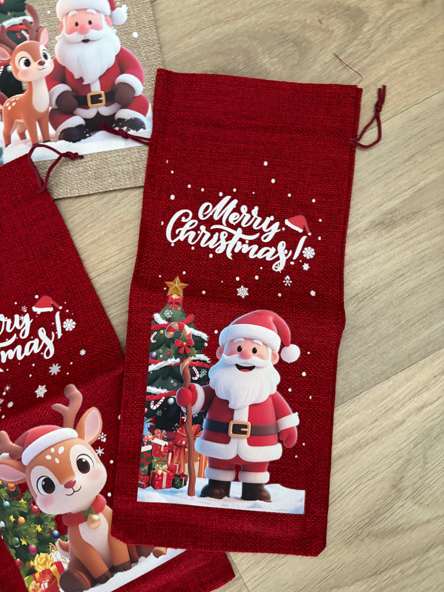 Xmas Bottle Bags