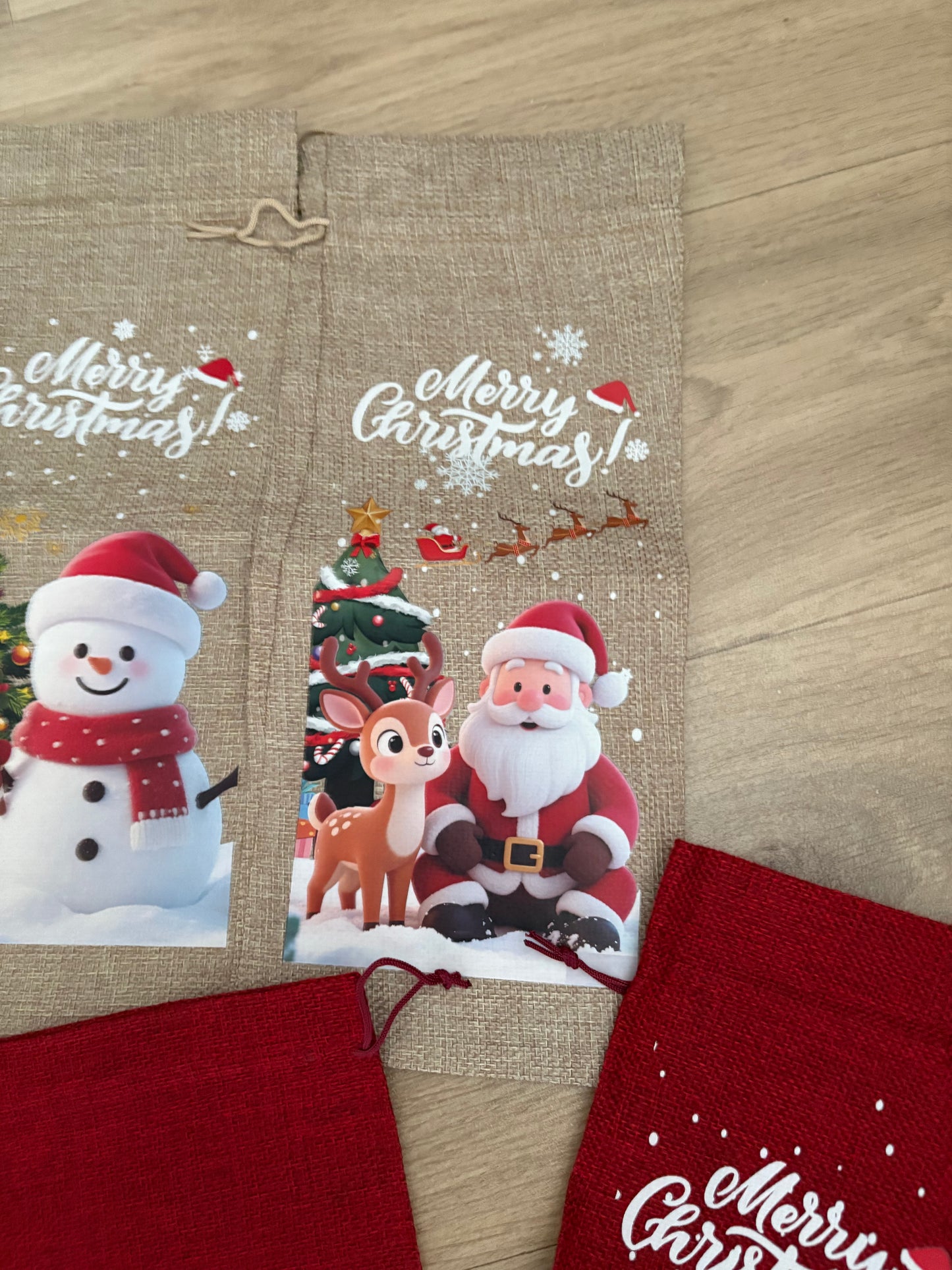Xmas Bottle Bags
