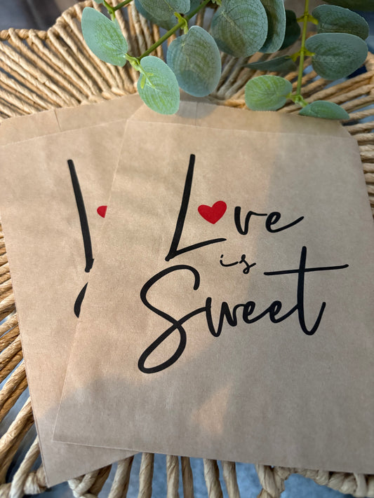 Love Valentines Paper Bag