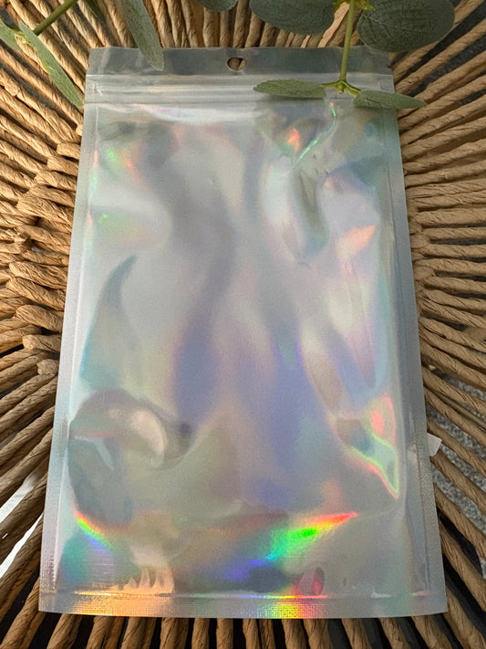 Foil Resealable Pouch Large Silver