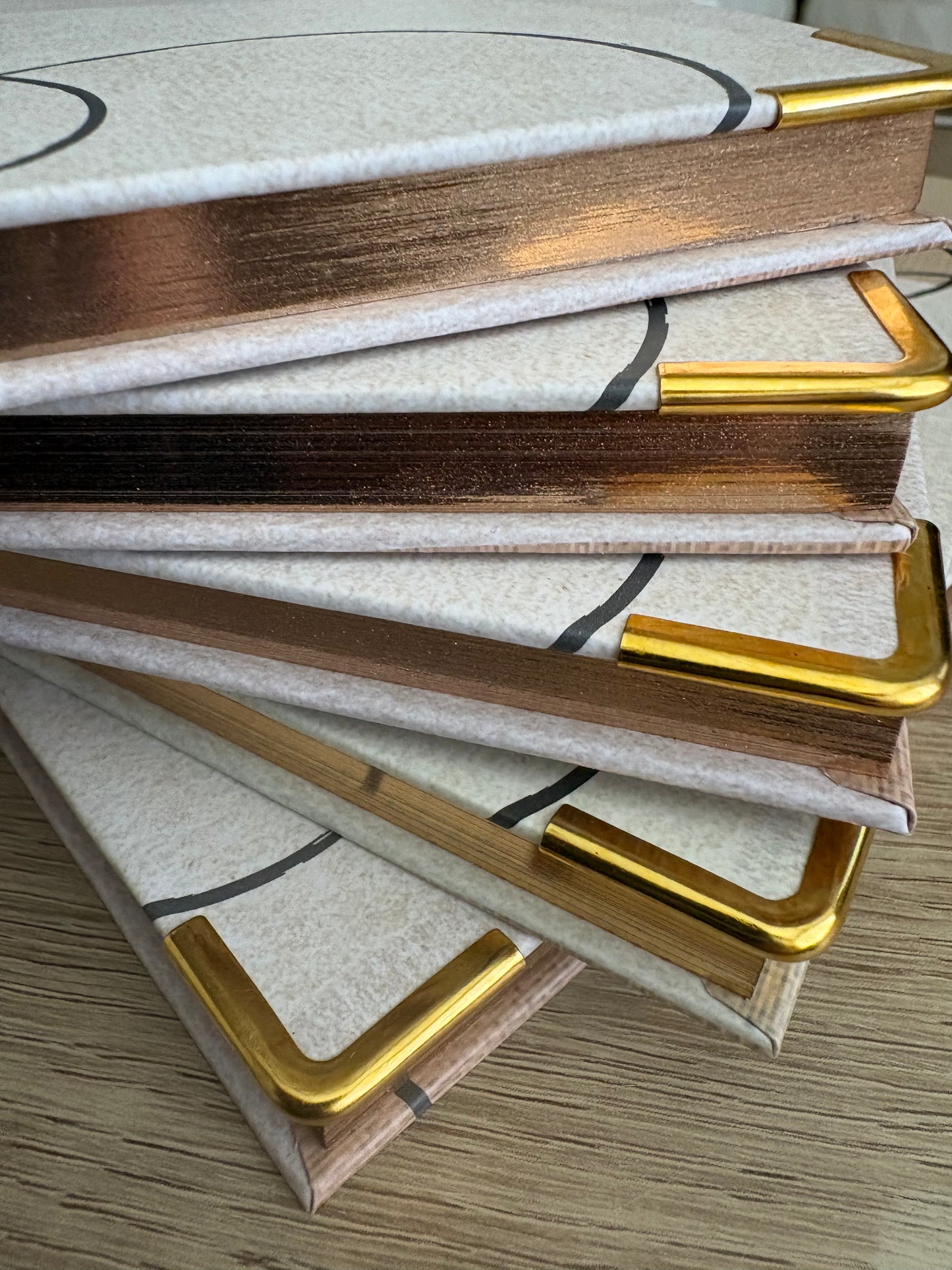 A5 Believe Achieve Notebook. Gold Leaf Pages