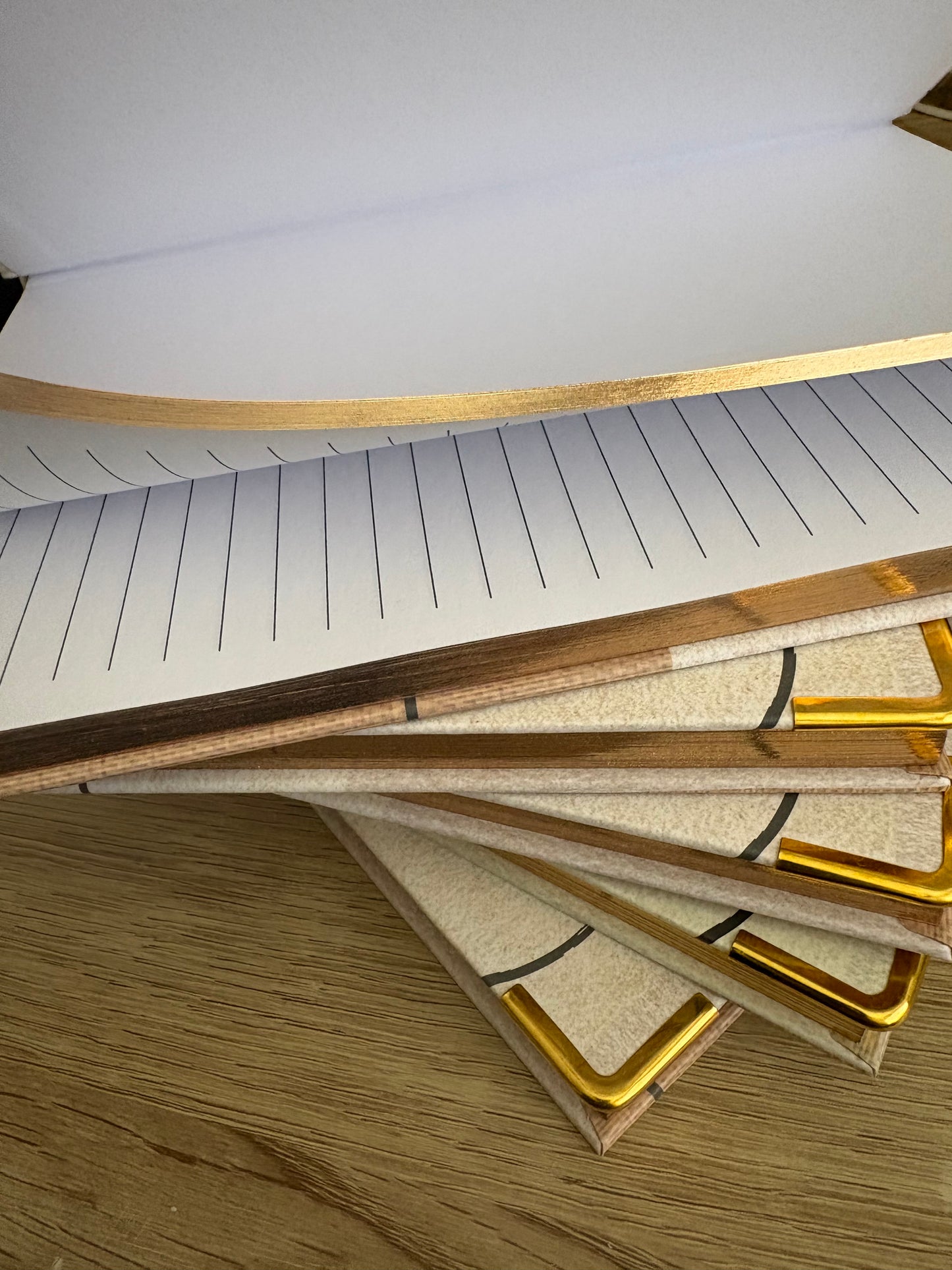 A5 Believe Achieve Notebook. Gold Leaf Pages