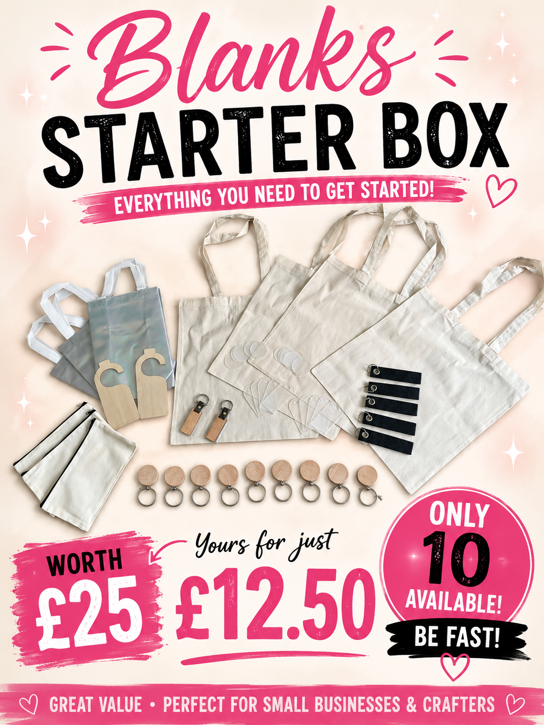 Blanks Starter Box Value £25