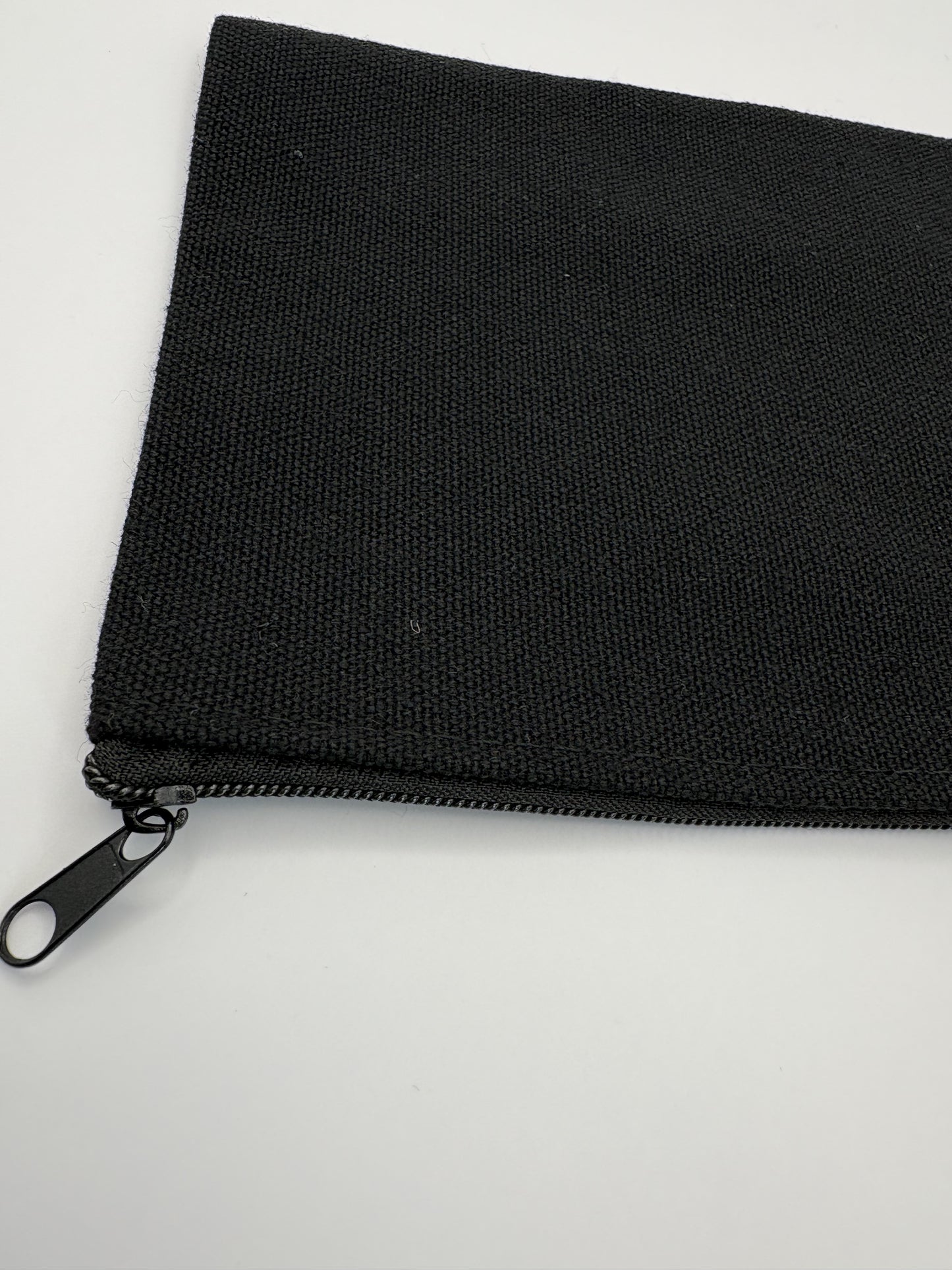 Canvas Zip Pouch Black