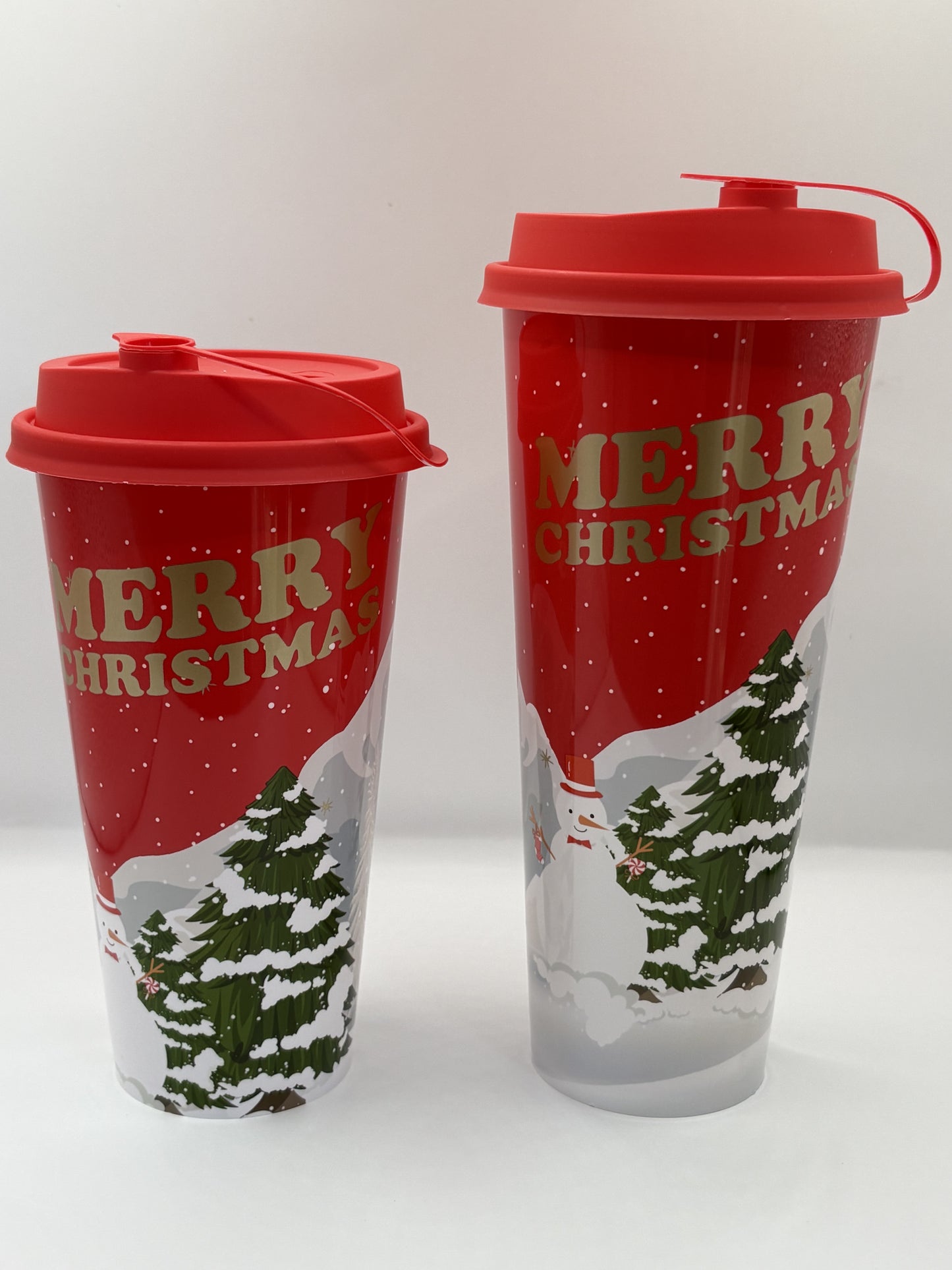 Xmas Cups with Lids Merry Christmas / Happy New Year (520ml / 600ml)