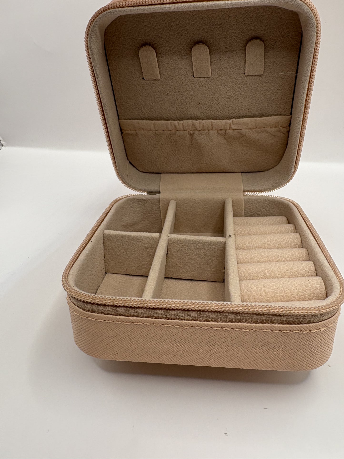 PU Leather Jewellery Box Baby Pink