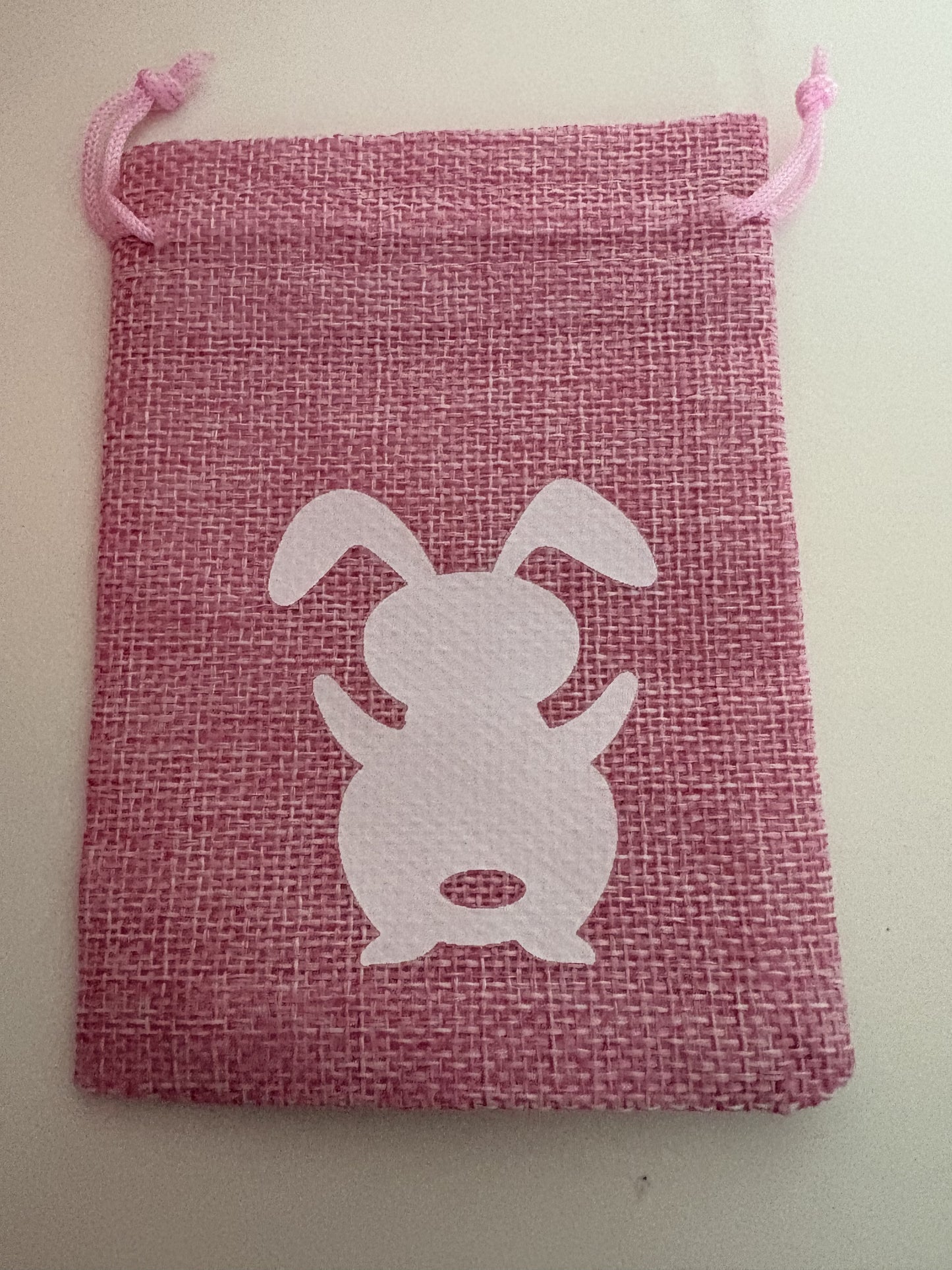 Treat Pouch - Burlap Drawstring Easter - Choose Colour