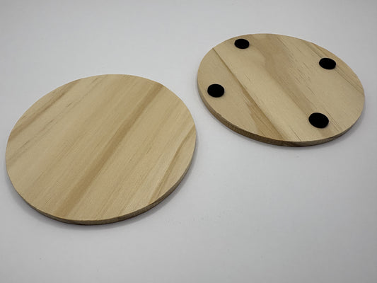 Wooden Coaster Round 10cm