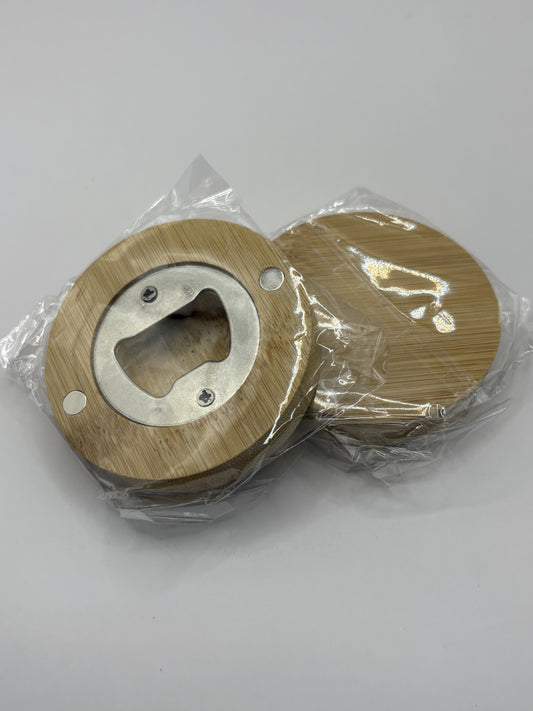 Wooden Bottle Opener Round
